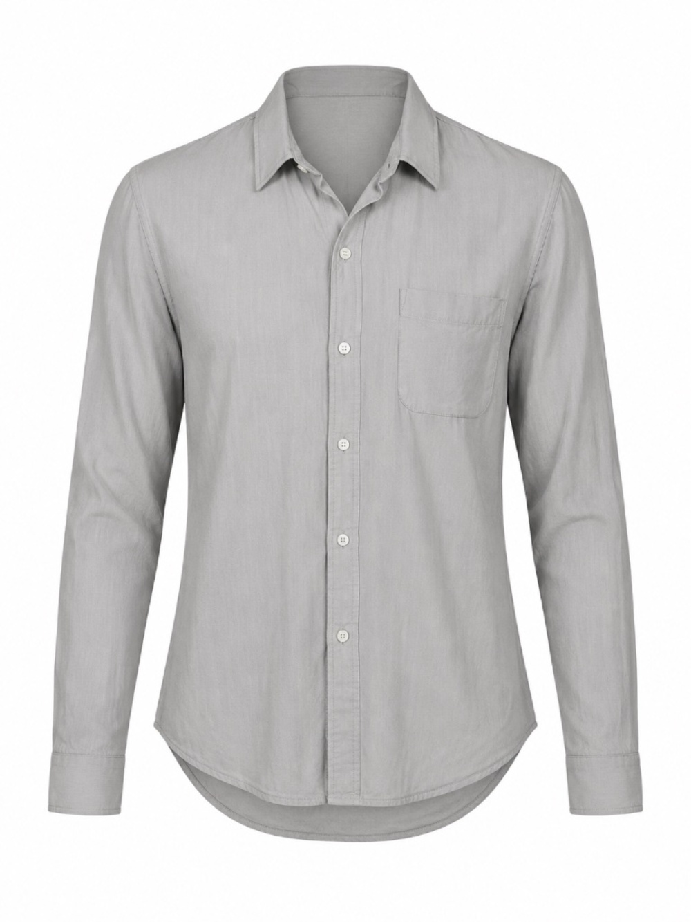 Aritzia Sunday Best Button Down Shirt - Grey - Small